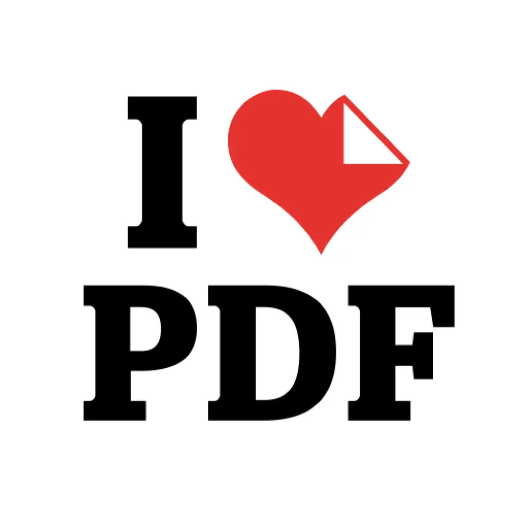 Logo iLovePDF em branco com as palavras "I" e "PDF" em vermelho e azul, respectivamente.